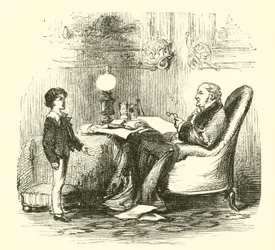Robert Peel, beim rhetorischen Üben mit seinem Vater